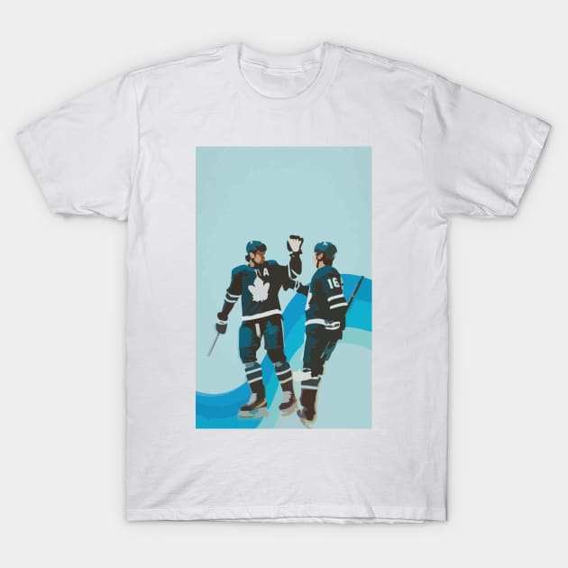 Auston Matthews and Mitch Marner painting T-Shirt by gktb